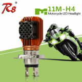 摩托车LED大灯高亮大功率M11M-H4风扇散热摩托车高低灯