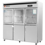 银都冷藏冷冻双温冰箱冷藏展示柜保鲜冰冻两用冷冻柜商用厨房冰箱