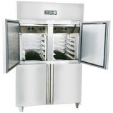 半度商用冷冻柜四门风冷双温烤盘柜慕斯插盘不锈钢冰柜厂家直销