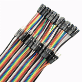 40P杜邦线 双头1P-1P 彩色排线 母对母/公对母/公对公10接线端子