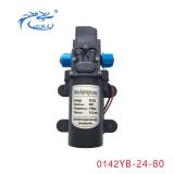 0142高压电动洗车水泵 12V24V80W 自吸直流带压力开关 微型隔膜泵